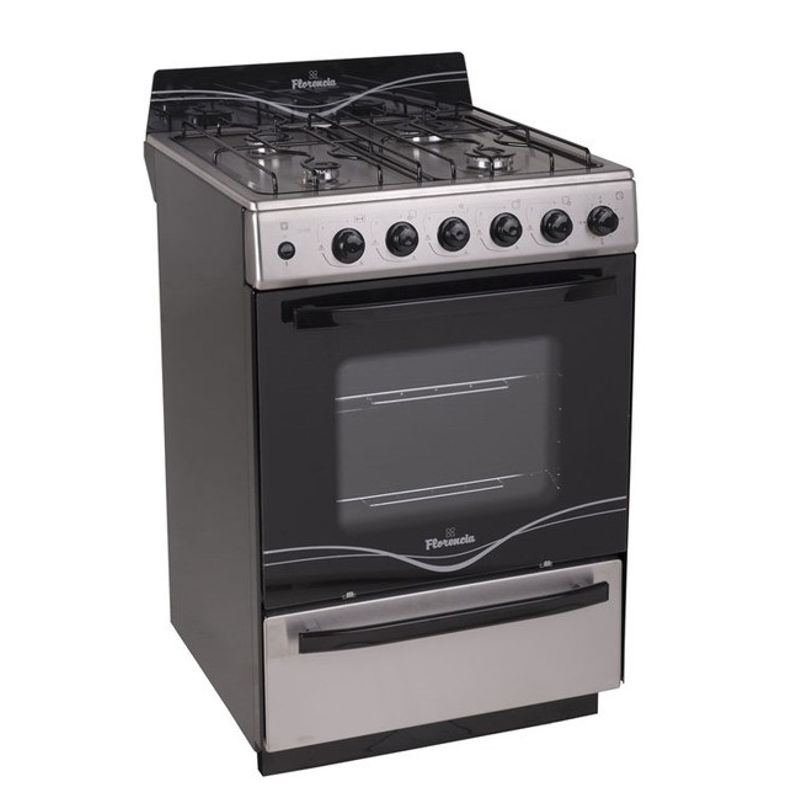 COCINA-SINGER-FLORENCIA-RECTA-FLOR-5538F-MULTIGAS-4-HORNALLAS-GRIS-220V-PUERTA-CON-VISOR