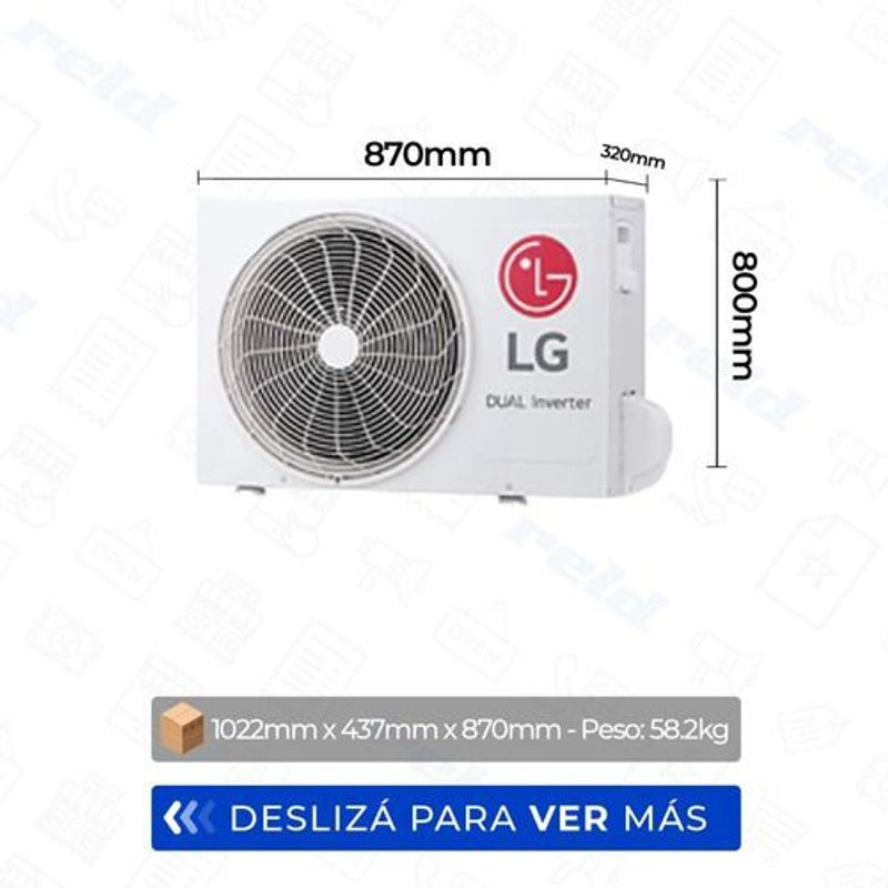 Aire Acondicionado LG Artcool Inverter 4500 Frigorías Color Negro