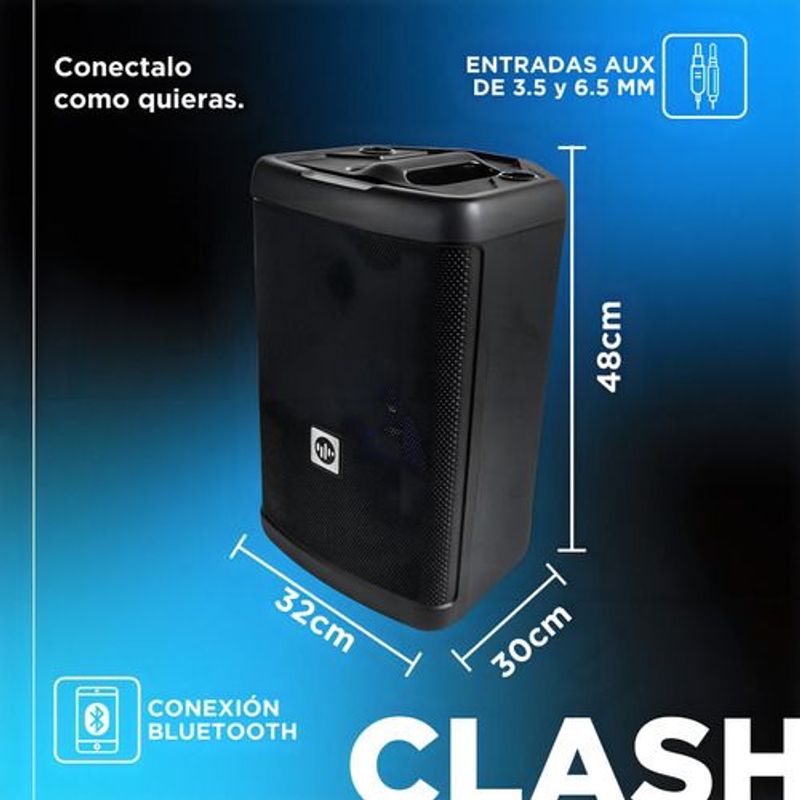 Parlante-Portatil-Stromberg-Clash-12-Bafle-Activo-Bluetooth-60W