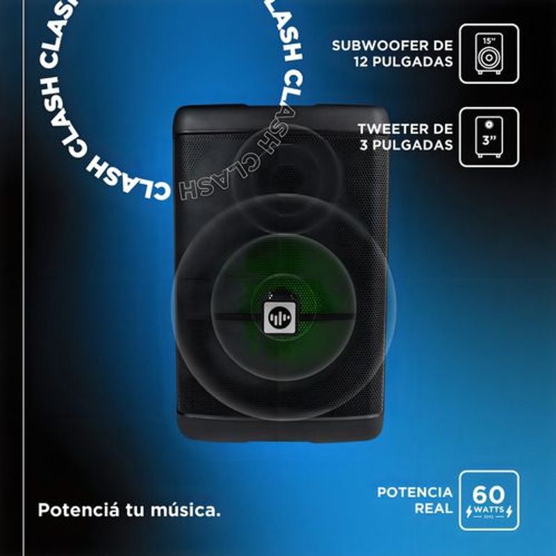 Parlante-Portatil-Stromberg-Clash-12-Bafle-Activo-Bluetooth-60W