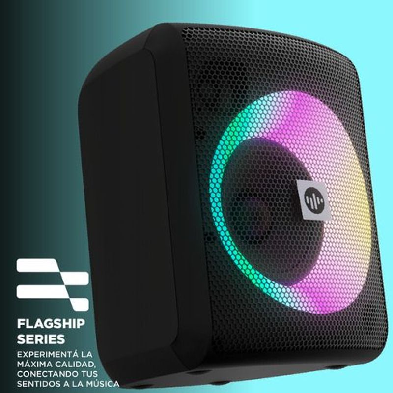 Stromberg Chunk - Altavoz Bluetooth Portátil, 25 W De Potencia, 14 Horas De Reproducción, Resistente Al Agua, A Prueba De Polvo, Micrófono Incluido, Karaoke, Morado Burdeos