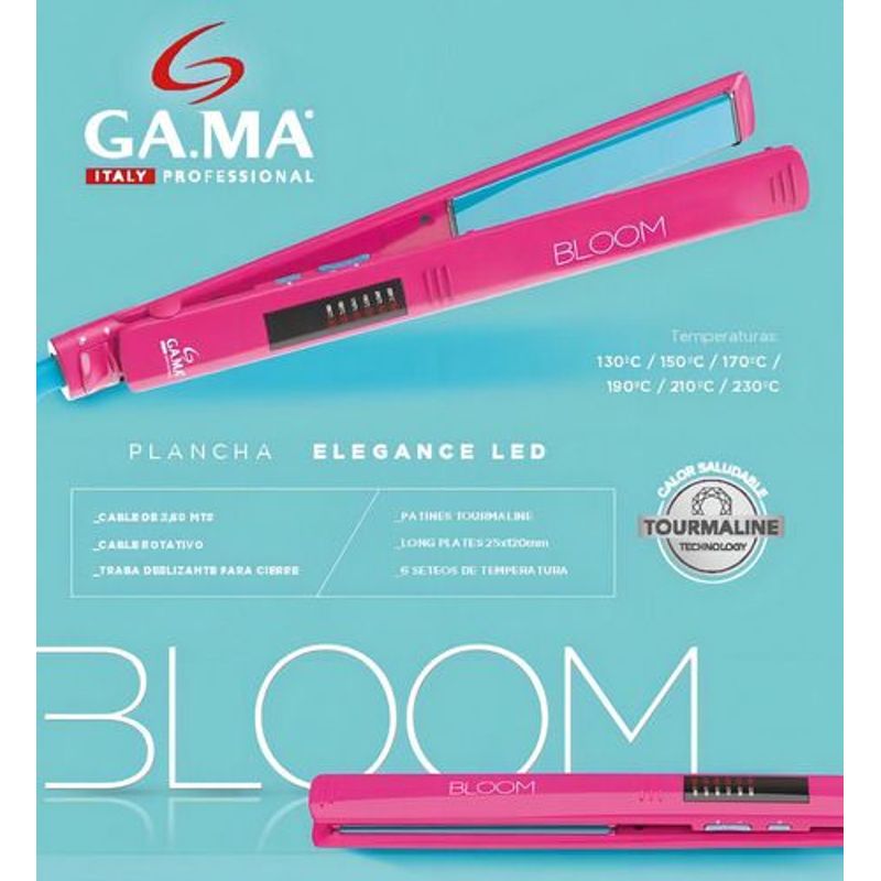Planchita-De-Pelo-Ga.ma-Italy-Bloom-Elegance-Led-Rosa