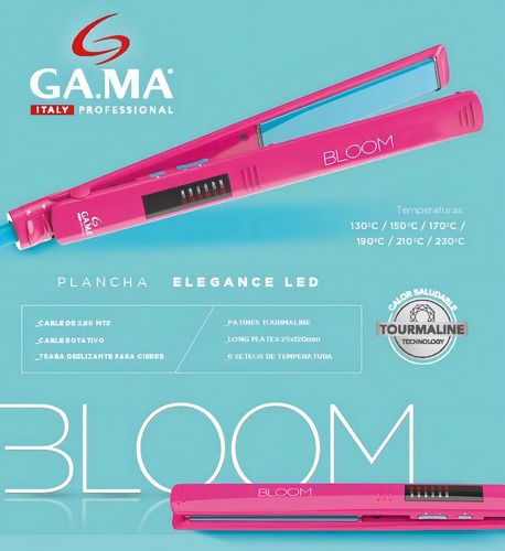 Bloom Planchita Gama Verde Alisadora Gama Bloom Plancha De Cabello