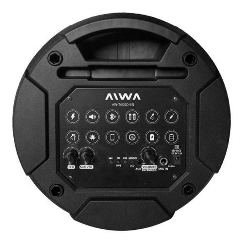 Parlante Portátil Torre De Sonido Bluetooth Aiwa Aw-t600d-sn