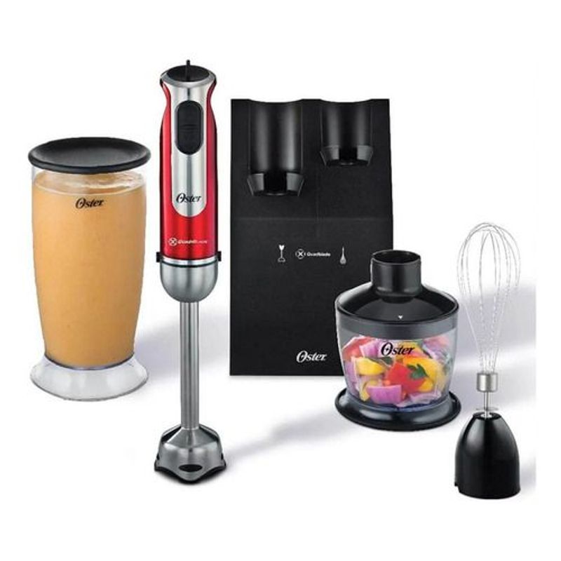 Minipimer-Mixer-Oster-800w-C-accs-Batidora-Picadora-Rojo