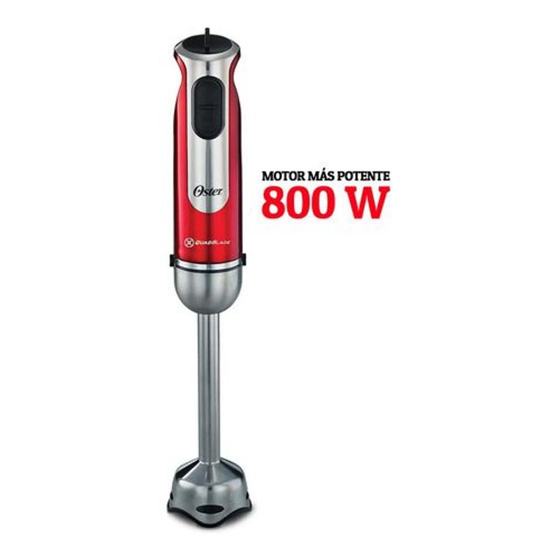 Minipimer-Mixer-Oster-800w-C-accs-Batidora-Picadora-Rojo