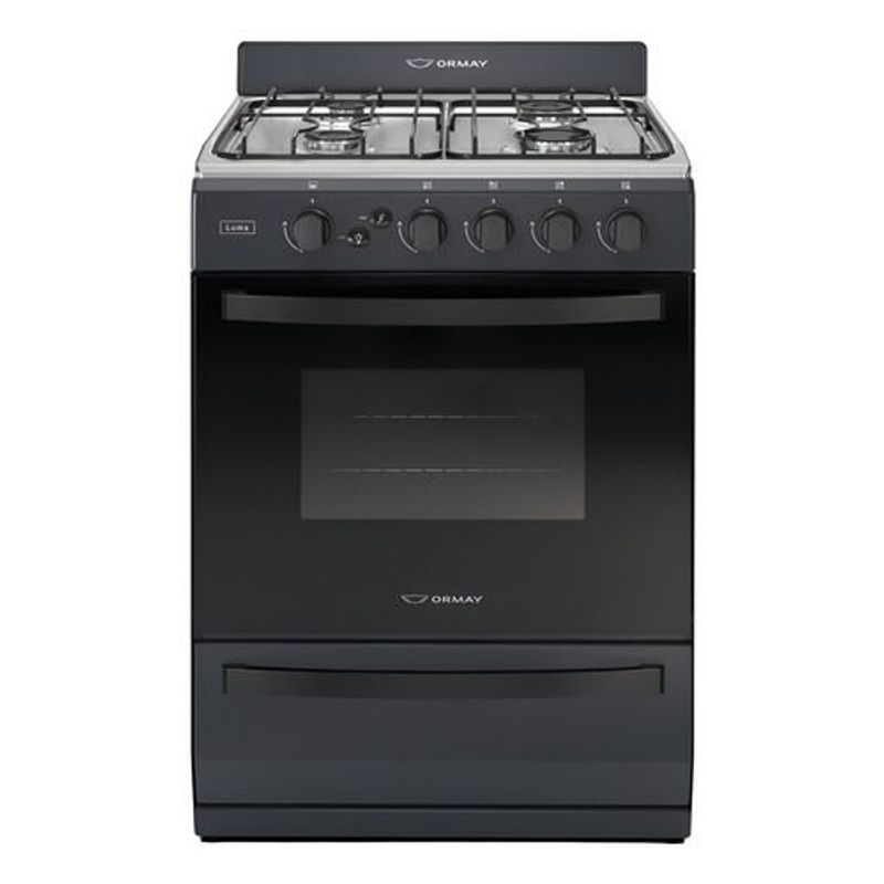 Cocina-Ormay-Luma-Negra-Horno-Easy-To-Clean-Encendido-Electronico