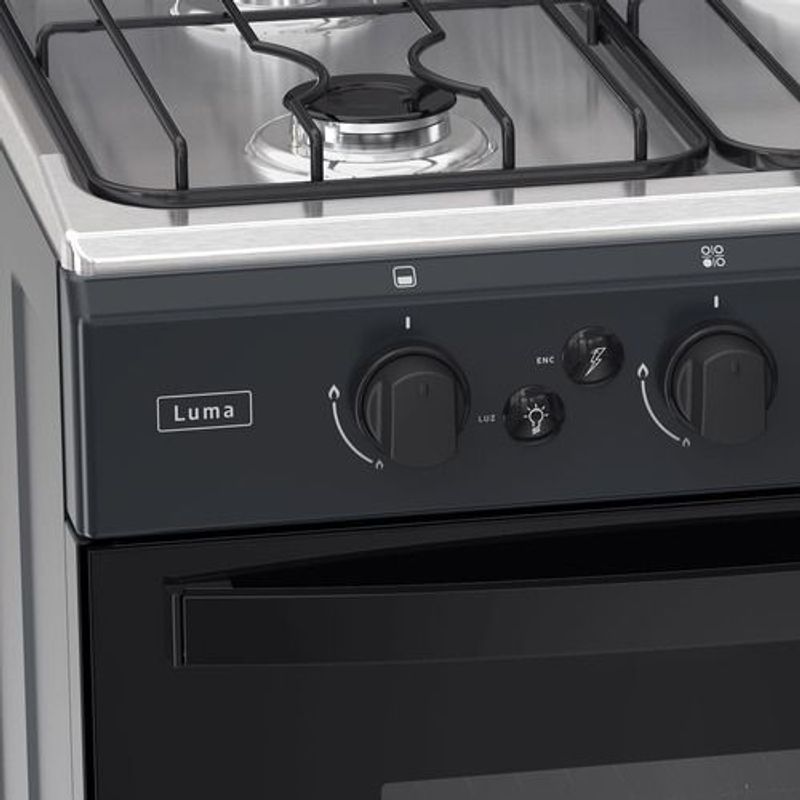 Cocina-Ormay-Luma-Negra-Horno-Easy-To-Clean-Encendido-Electronico