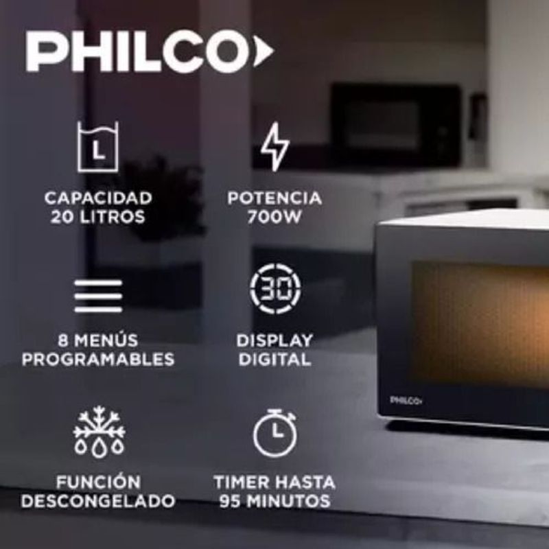 Microondas-Digital-Philco-Mphdw20uap-Color-Blanco-700w-20-L