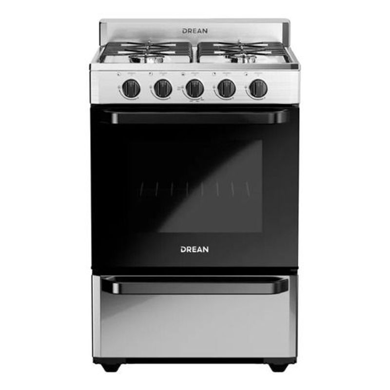 Cocina-Drean-Cd5602ai-4-Hornallas-Acero-Inoxidable-56cm
