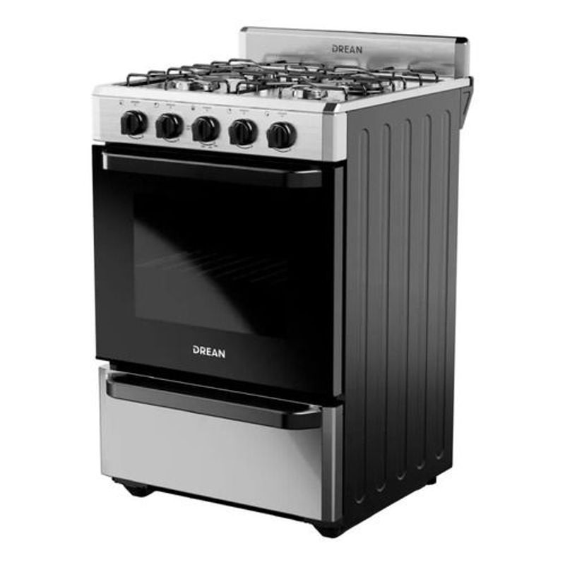 Cocina-Drean-Cd5602ai-4-Hornallas-Acero-Inoxidable-56cm