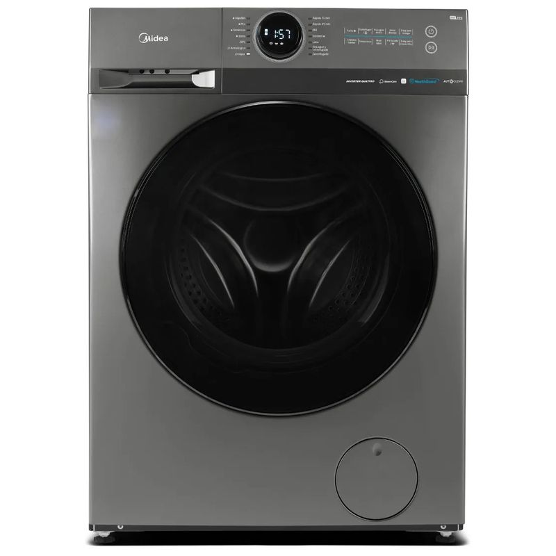 Lavarropas-Midea-Inverter-Smart-8kg-Mf200w80wb-t-a1-Titanio-Frontal