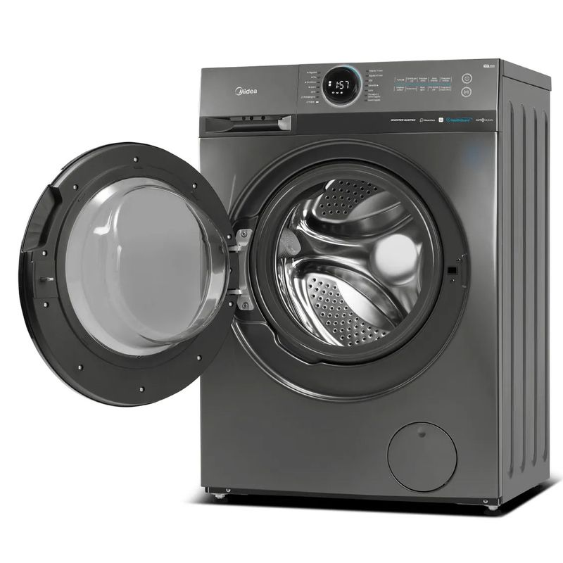 Lavarropas-Midea-Inverter-Smart-8kg-Mf200w80wb-t-a1-Titanio-Frontal