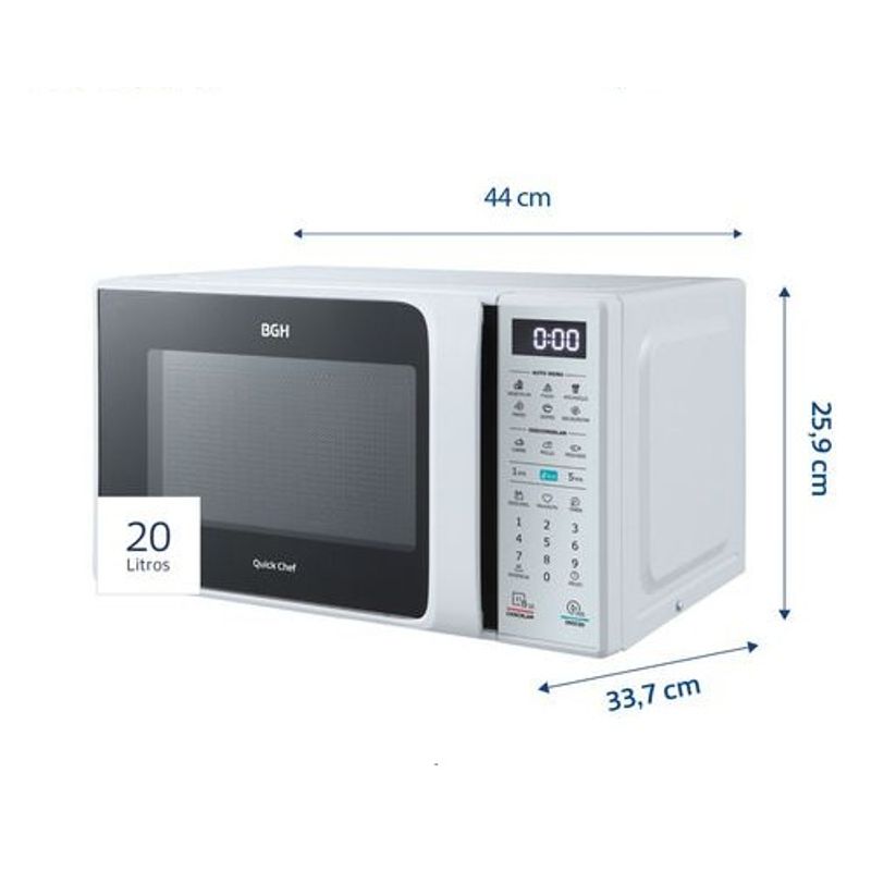 Microondas-Bgh-20l-Digital-Eco-B120db20