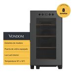 Cava-Vinos-Termoelectrica-Vondom-8-Botellas-Estantes-Madera