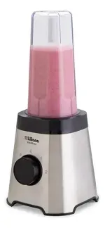 Licuadora Liliana Glassbend Vaso Vidrio Y Botella Portable