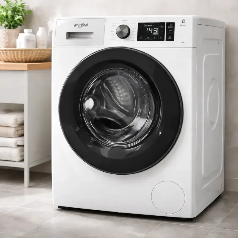 Lavarropas Automático Whirlpool Inverter 8kg Blanco Frontal