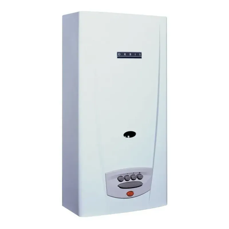 Calefón A Gas Glp Orbis 315bbo 14l Blanco Encendido Manual