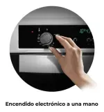 Horno Gas Longvie H6900xt C/vent. Tang. Grill Eléct. Ac Inox