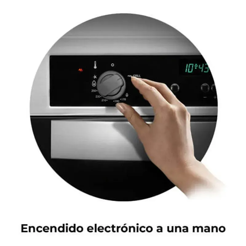 Horno Gas Longvie H6900xt C/vent. Tang. Grill Eléct. Ac Inox