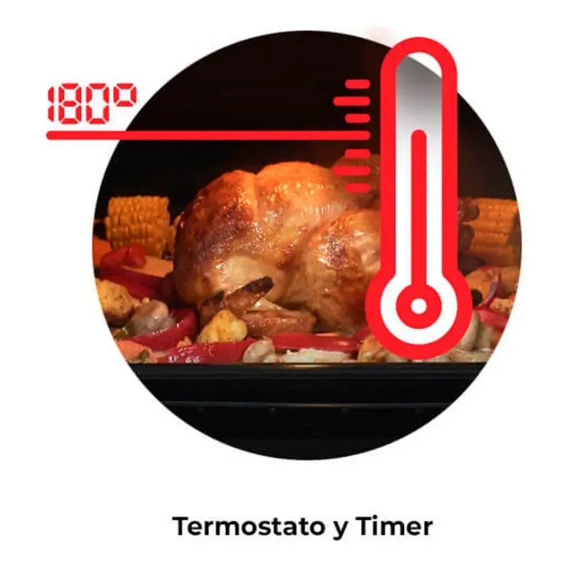 Horno Gas Longvie H6900xt C/vent. Tang. Grill Eléct. Ac Inox