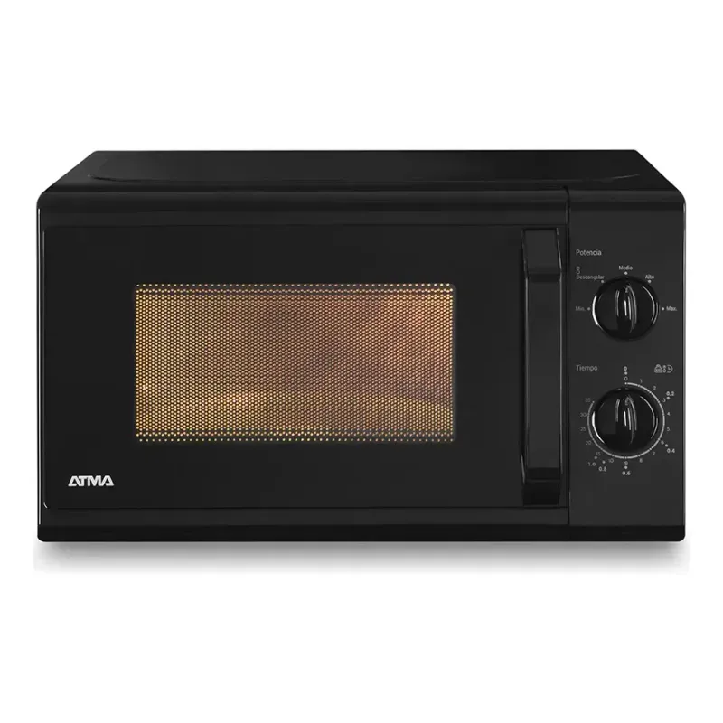 Microondas Rotativo Atma 20lts Matrb20ubn Negro 700w